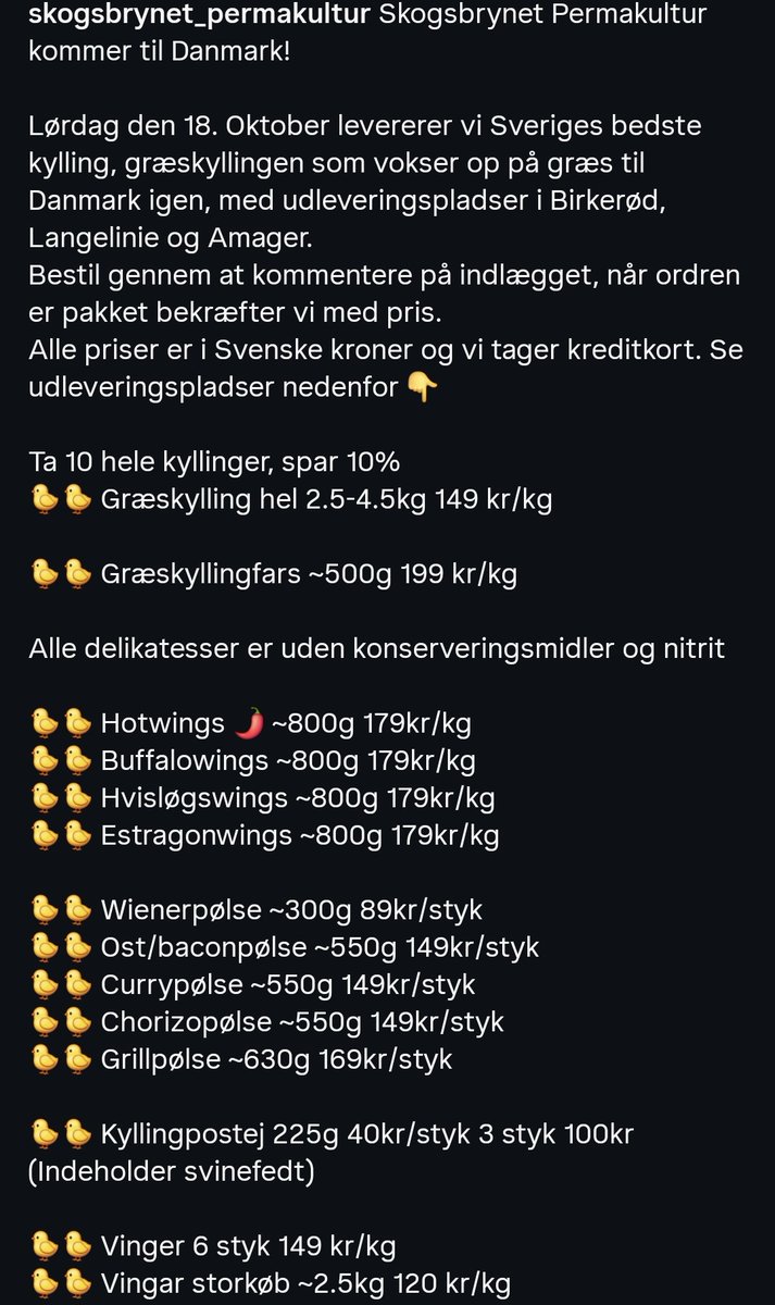 casper_boas's tweet photo. Så er annoncen ude! 🇩🇰
Vi rammer Danmark på lørdag med Sveriges bedste kylling! 
Og så har vi en masse delikatesser og grillpølser med på vores kyllinger, helt uden konserveringsmidler og nitrit! https://t.co/shrmvv7POo
