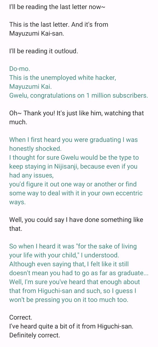 mocagami's tweet photo. Mayuzumi Kai's letter to Gwelu Os Gar https://t.co/JzoBwFf3DT