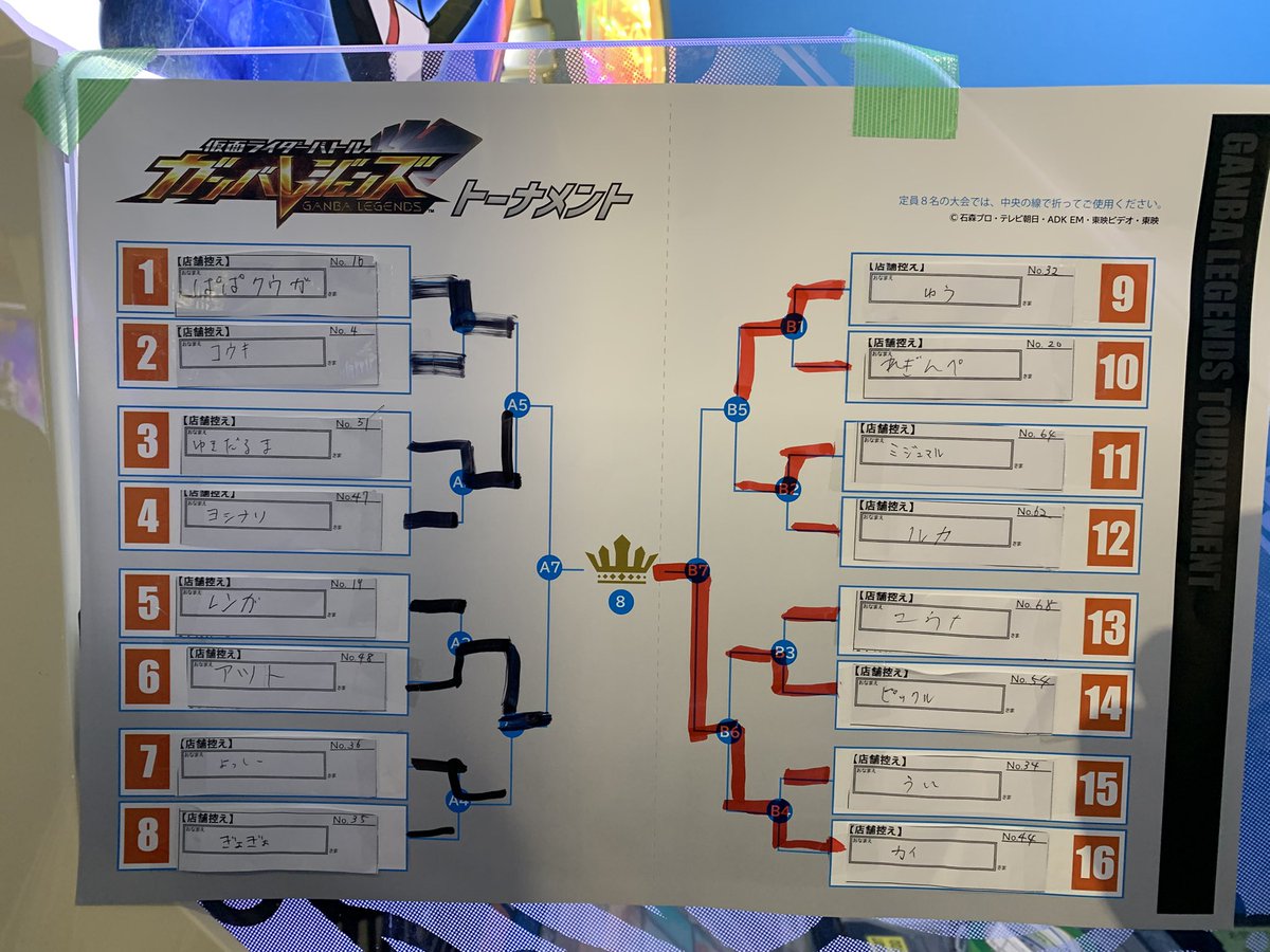 本日は『仮面ライダーガンバレジェンズトーナメント大会Season3』ご参加いただきありがとうございます☺️

今大会の優勝者は『カイ』様です。
おめでとうございます🎉

お足元の悪い中沢山のご参加誠にありがとうございます。

 #ガンバレジェンズ 
 #GiGO立石