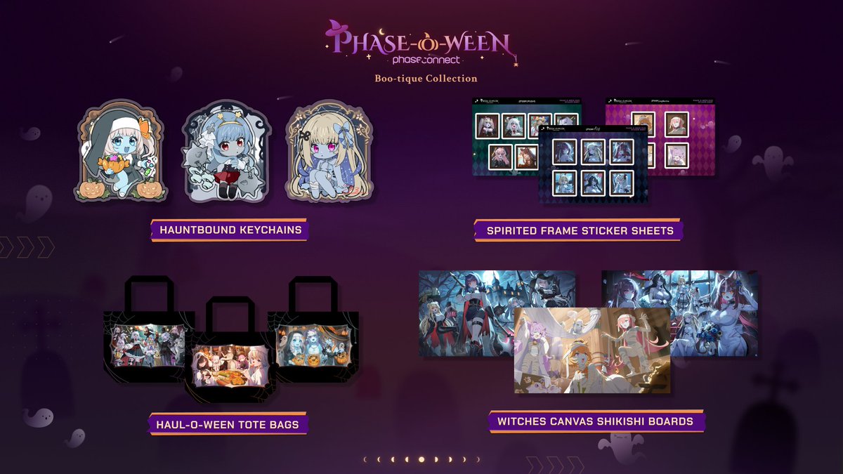 phase_shop's tweet image. 🎃 [Phase-O-Ween 2025 Collection Pre-Order] 🎃

Trick or treat, Sakana can’t be beat,
Bo00oo-tique drops are oh-so-sweet! 
Grab your haunt before it’s seen,
Too ghoul to miss, it’s Phase-O-Ween! 👻

🪞 Hauntbound Keychains
📸 Spirited Frame Sticker Sheets
🧙‍♀️ Witches Canvas…