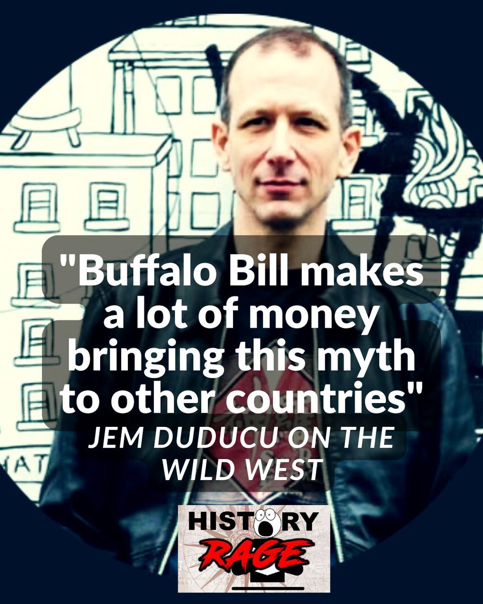 HistoryRage's tweet photo. 🚨 THIS WEEK🚨
Buffalo Bill didn’t just perform in America—he exported cowboy myths across the world. 🌍
@JemDuducu reveals how Wild West shows helped cement fantasy as history.
🎧 Catch it now: https://t.co/rnvOSVjZRK
#BuffaloBill #MythMaking #HistoryPodcast #JemDuducu #WildWest
#History #Podcast #Victorian #USA