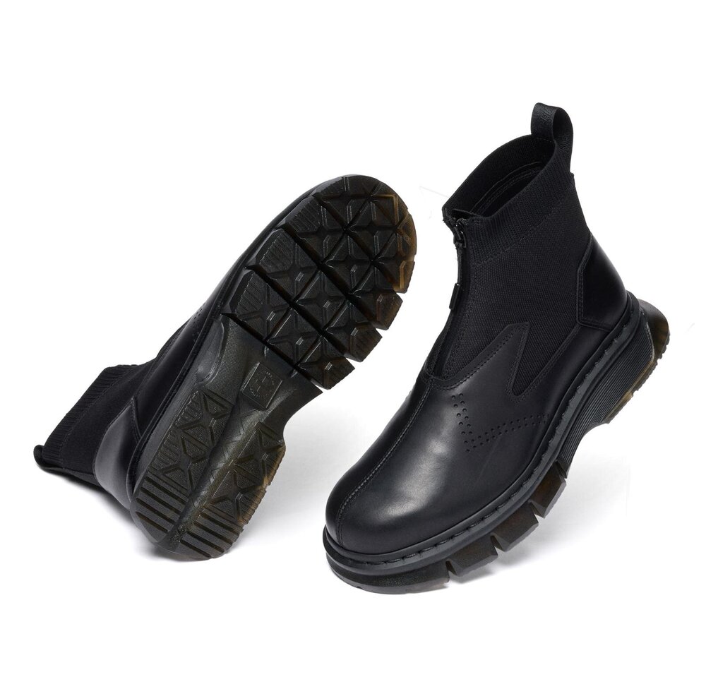 【K.】ドクターマーチン　チェルシーブーツ　黒　UK7 26cm Dr-Martens (ﾄﾞｸﾀｰﾏｰﾁﾝ) 2976 YS BLACK SMOOTH ﾁｪﾙｼｰﾌﾞｰﾂ