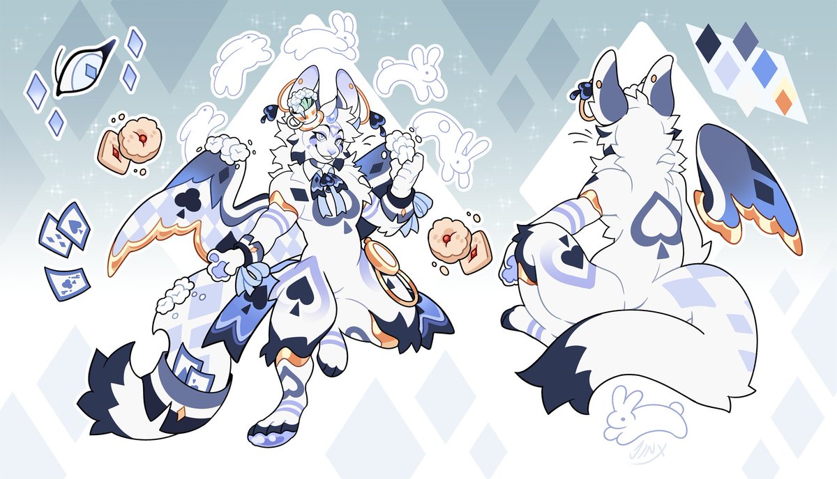 Adopt ref for red_foxtrot_ 💙♣️🤍