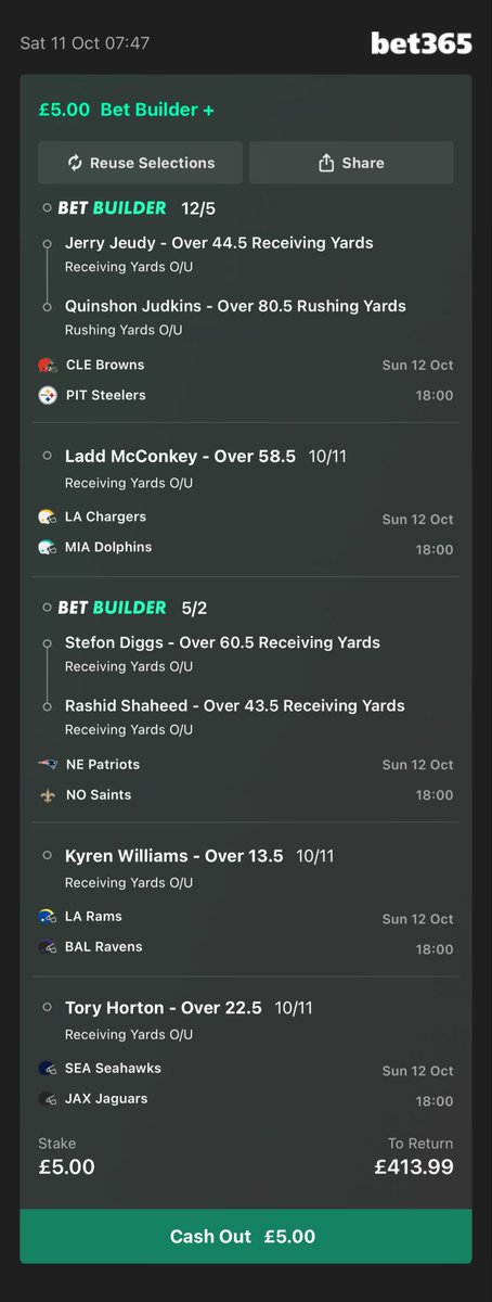 thetipsguide's tweet image. 🏈 Our first NFL longshots for Sunday evening!

18+ gambleaware