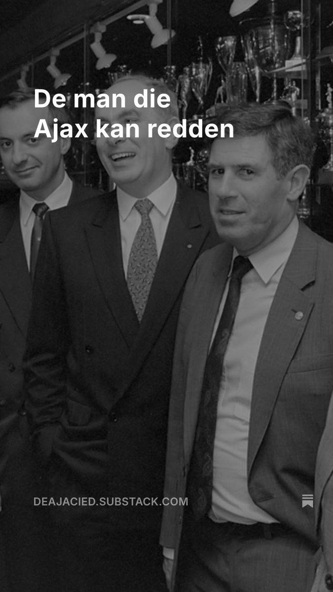 Deze week schrijf ik in De Ajacied over de complexe structuur van de club. We hebben een Paard van Troje nodig, iemand die het conservatieve ledenbestand van Ajax gaat infiltreren. Maar wie kan dit gaan doen, <a href="/arcinho/">gewoon voetbal soms</a>? deajacied.substack.com/p/de-man-die-a…