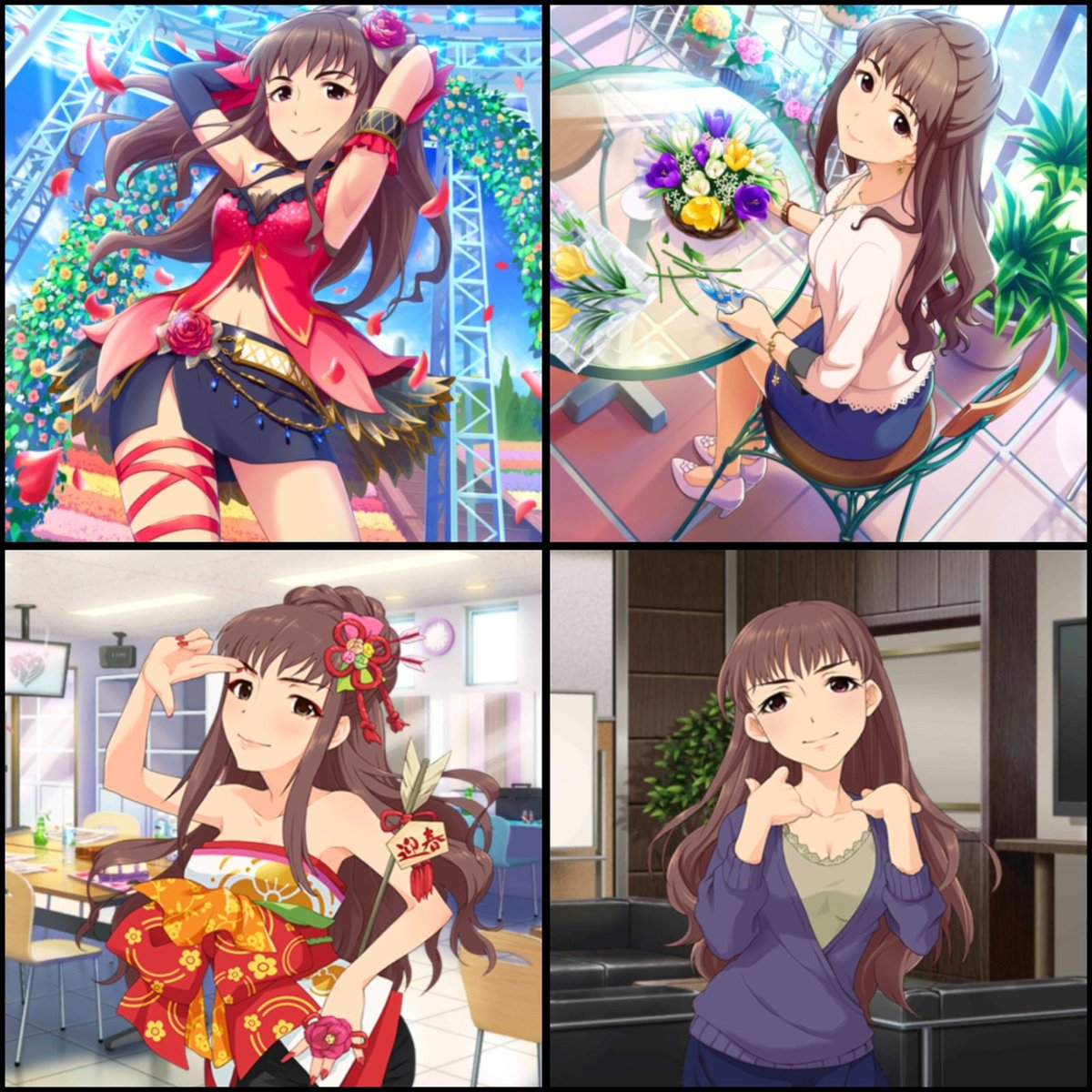 bashimike's tweet image. 10/11は、瞳子さんの誕生日！ハピバ♪

一度アイドルを挫折してしまったが、346のPによって蘇った…

不死鳥なアイドル☆ 過去の重い思い出から、三重士の1人に数えられる程；

しかしながら、そこは年配組…頼りになるお姉さんでも☆

一度失敗したって、やり直して輝ける……