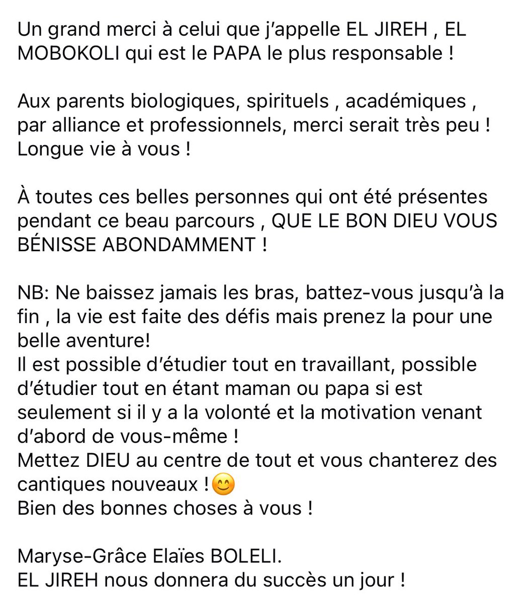 Maryse-Grâce Boleli tweet media