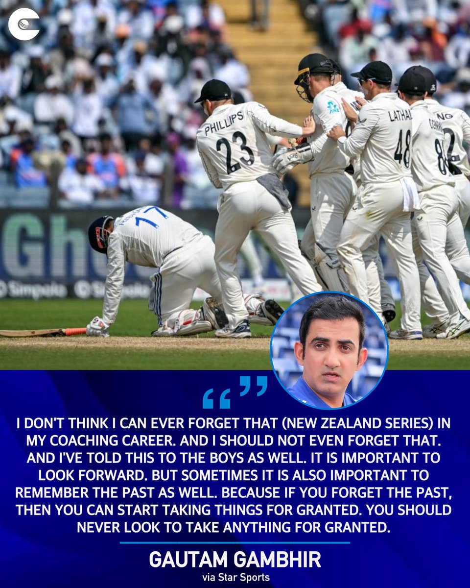 circleofcricket's tweet image. The shocking 3-0 series loss to New Zealand still hurts India head coach, Gautam Gambhir.

#TeamIndia