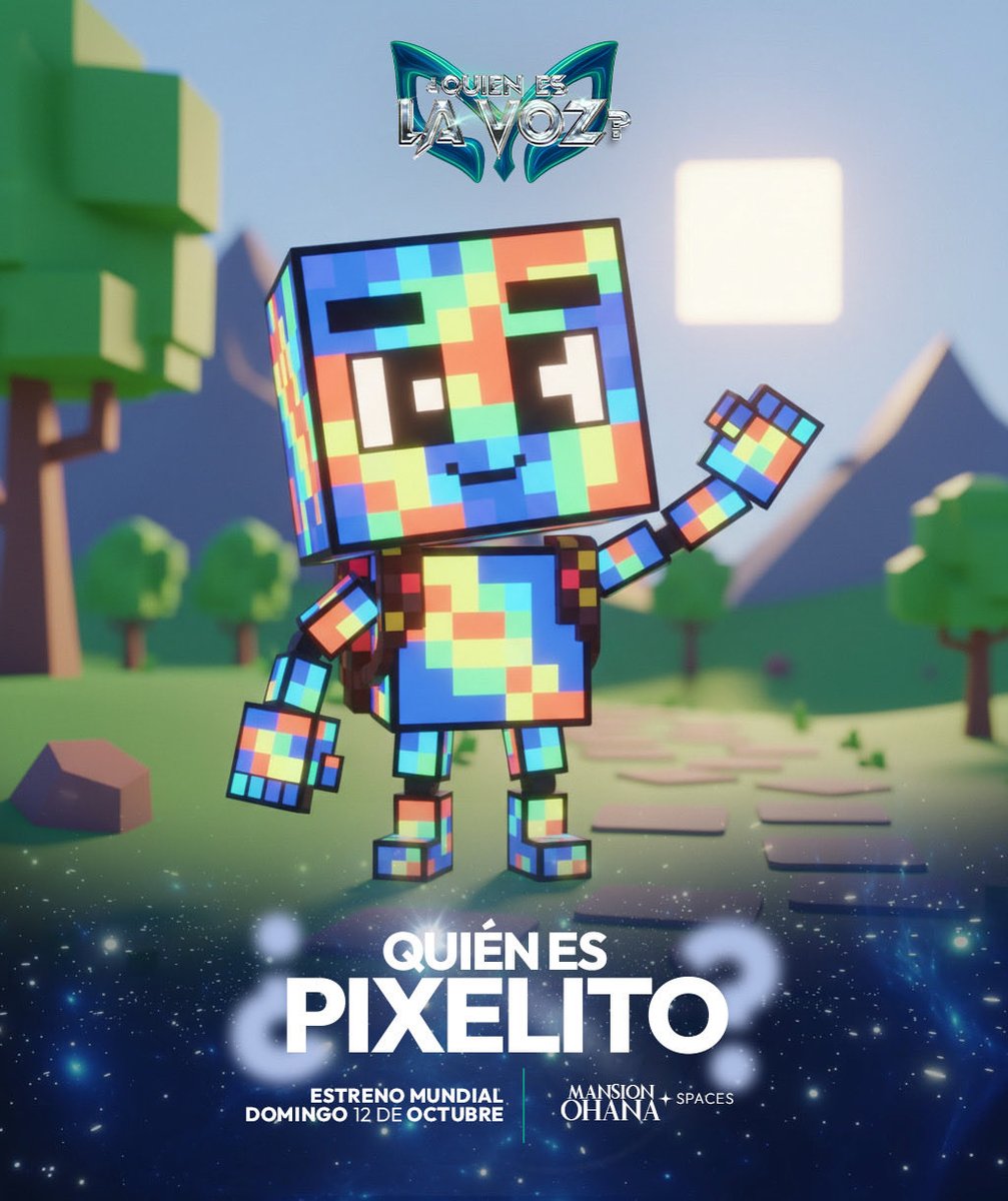 itsmeoficialmx's tweet photo. 🟦💻 ¡Cuidado! Todo en él es pura energía digital.
Pixelito ha salido del juego con una voz que brilla entre bits y misterios. 🕹️✨
¿Podrás descifrar su código?
#QuiénEsLaVoz #Pixelito #MansiónOhana #OhanaSpaces #RealityEnVivo https://t.co/SD2kFgmrJV