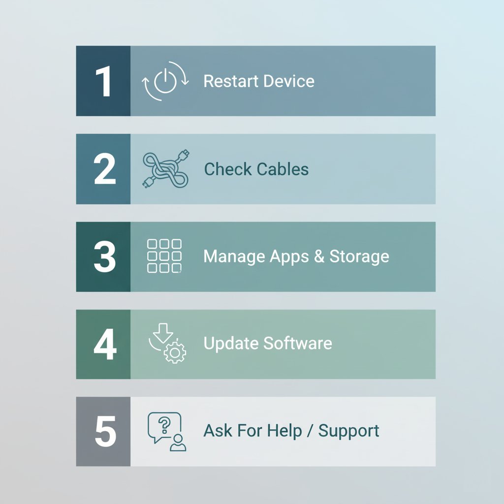 basicscomp's tweet image. Don’t panic when your computer misbehaves — follow these 5 easy troubleshooting steps first. They cover restart, cables & connections, app overload, updates & scans, and asking for help smartly. basicscomp.com/computer-troub…
#FixItFormula #ComputerTroubleshootingSteps #TechHelp