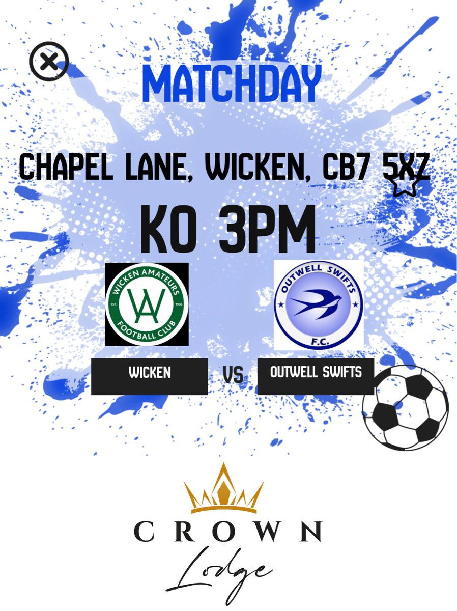 OutwellSwiftsFC's tweet image. Today we travel to @WickenFC in the cup. #UpTheSwifts