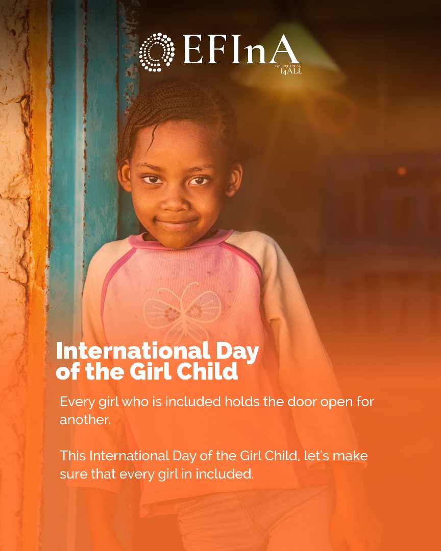 inclusion_ng's tweet image. Every girl who is included holds the door open for another. Excluding girls means excluding the next generation from opportunities to thrive. On this International Day of the Girl Child, let us work towards ensuring that every girl is included. 

#DayOfTheGirl #Inclusion