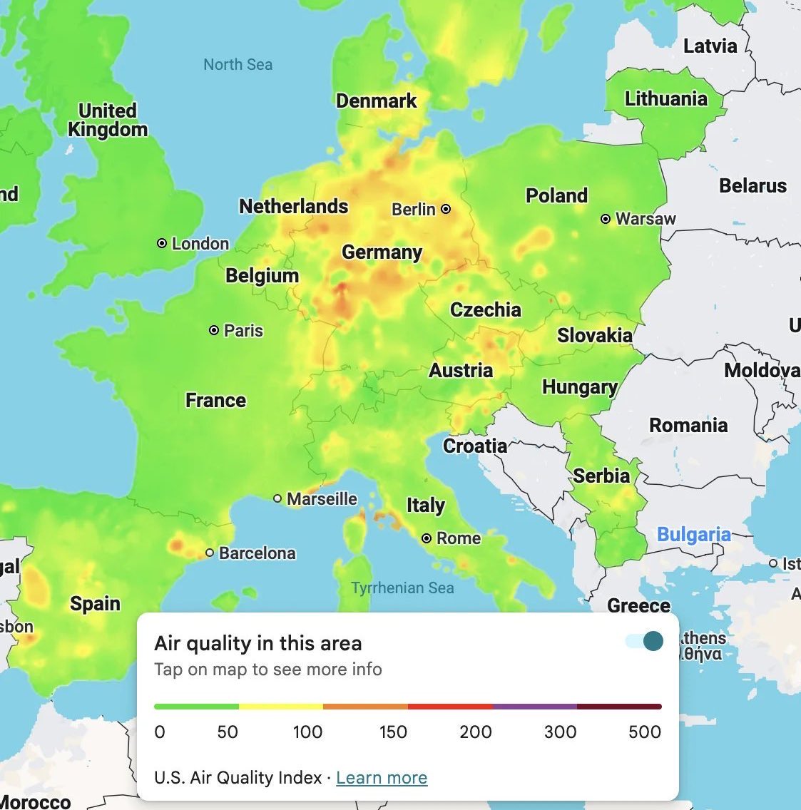 MichaelAArouet's tweet image. Germany switching off its perfectly fine nuclear power plants, but keeping coal power plants instead to fight climate change in one picture. Enjoy your air quality.