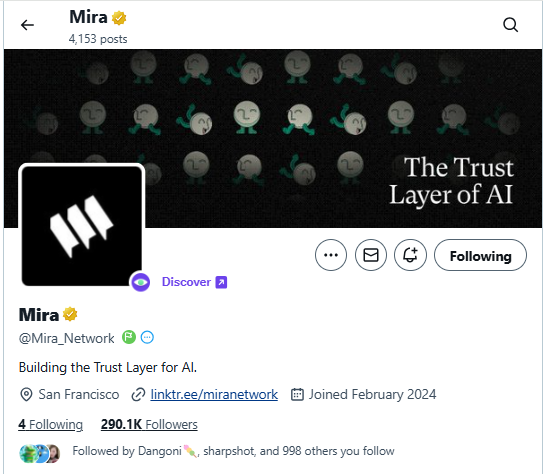 nhaVanHoa192's tweet photo. The price of $MIRA has seen a significant drop since its launch.

However, Mira tackles the core issue of the "AI bubble": AI "hallucinations" that lead to wrong decisions in trading and healthcare. 

By integrating ZK proofs and blockchain, Mira creates verifiable AI, moving from hype to real world applications like integrations with depin such as Aethir and Spheron, showcasing its true potential.

It’s worth repeating: Mira can survive the bubble by focusing on trust not just AI, but reliable, verifiable AI and blockchain.

What’s your take on this? 

Have you tried Klok yet?

Let’s discuss below!   

Study @miranetwork everyday!

#MiraNetwork