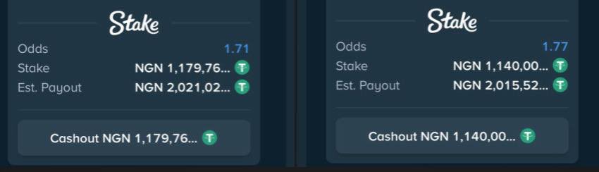 GreenTips01's tweet image. Early Kickoff Tickets 🏖️⏱

4 Odds: stake.com/sports/home?ii…
2 Odds: stake.com/sports/home?ii…
2 Odds: stake.com/sports/home?ii…
 
✨Register STAKE here 📥📥
           stake.com/?c=STYCOON

 🎁 Use Promo Code ▶️ STYCOON to get up to $1,000 welcome bonus