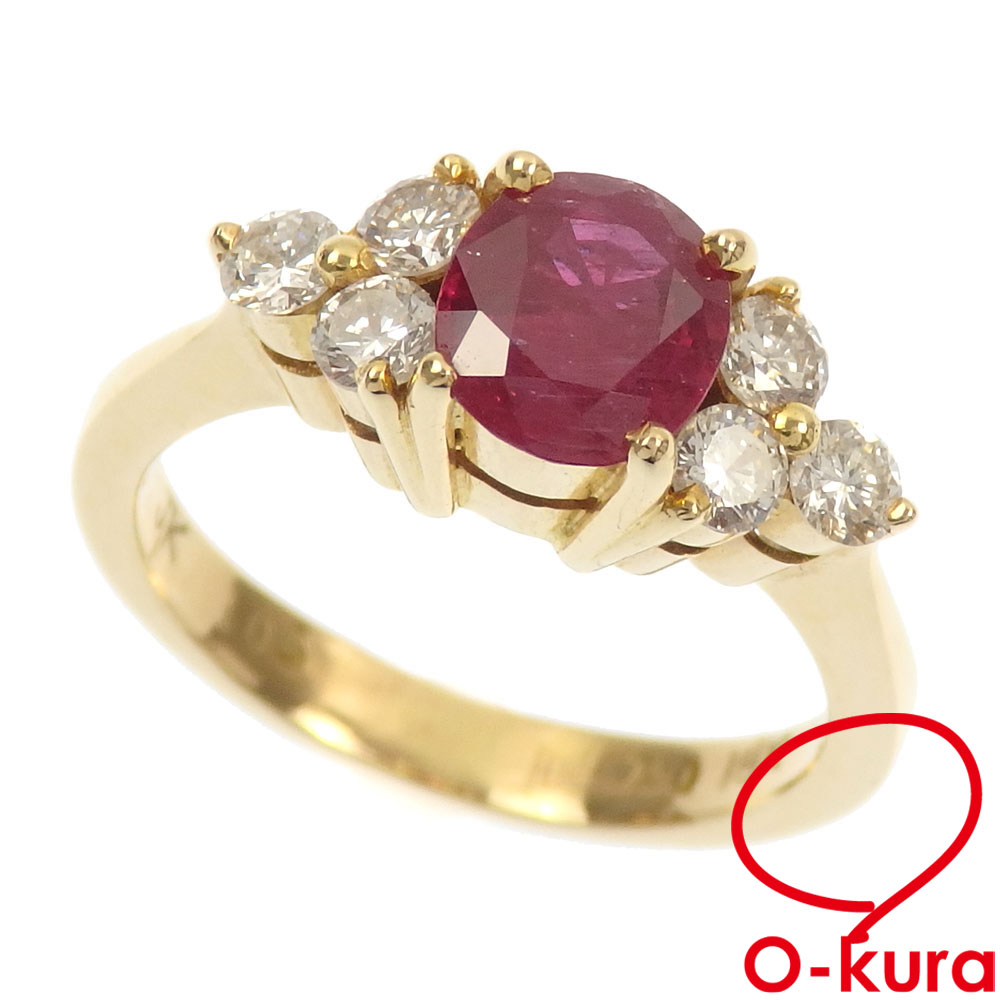 指環 K18 ルビー 1.86ct ダイヤモンド 0.67ct ＃12 e25032500501 大蔵