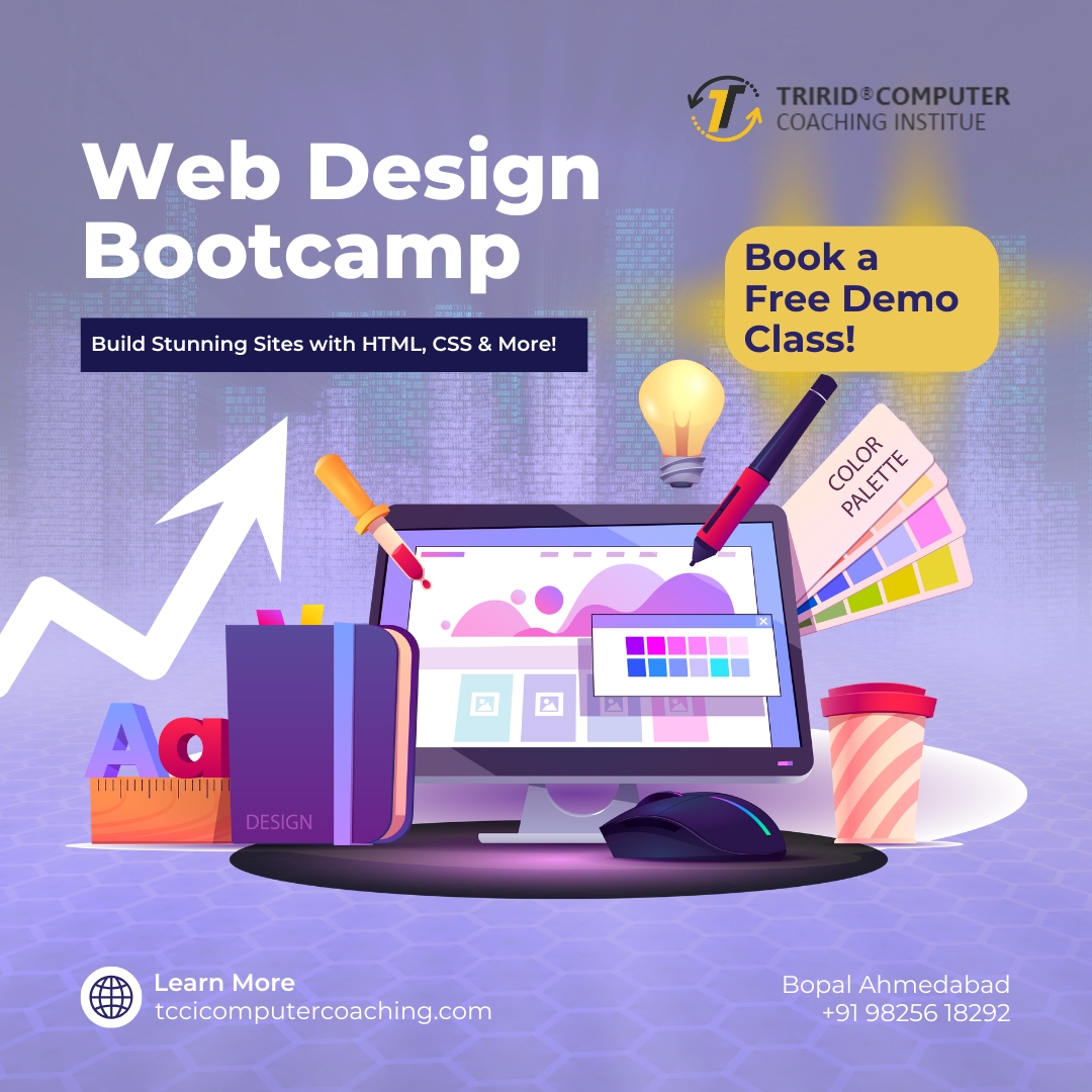 tccicomputer's tweet image. Launch your web design career! Master HTML, CSS, and front-end essentials with TCCI's intensive bootcamp in Bopal, Ahmedabad.
👉 tccicomputercoaching.wordpress.com/2025/10/11/web…
#WebDesignBootcamp #HTMLCSS #TCCI #AhmedabadTech #CodeLife #BopalClasses #WebDevelopmentTraining #ComputerClassesAhmedabad