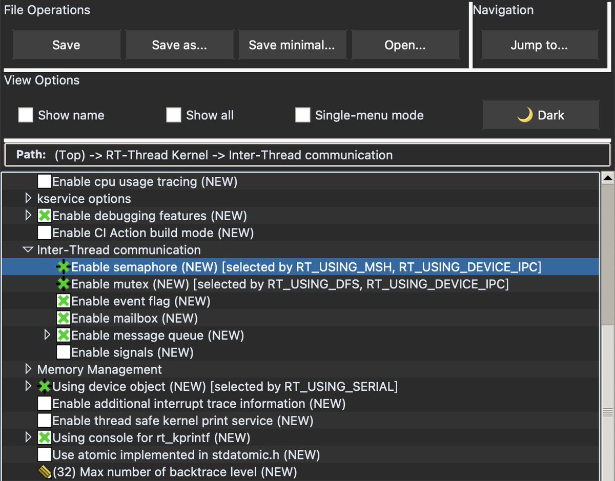 The Kconfiglib package on PyPI is no longer actively maintained, so I forked it to extend. The new interface is closer in look and feel to the Linux kernel, while several bugs have been fixed and full compatibility with the Kconfig language is preserved.
github.com/sysprog21/Kcon…