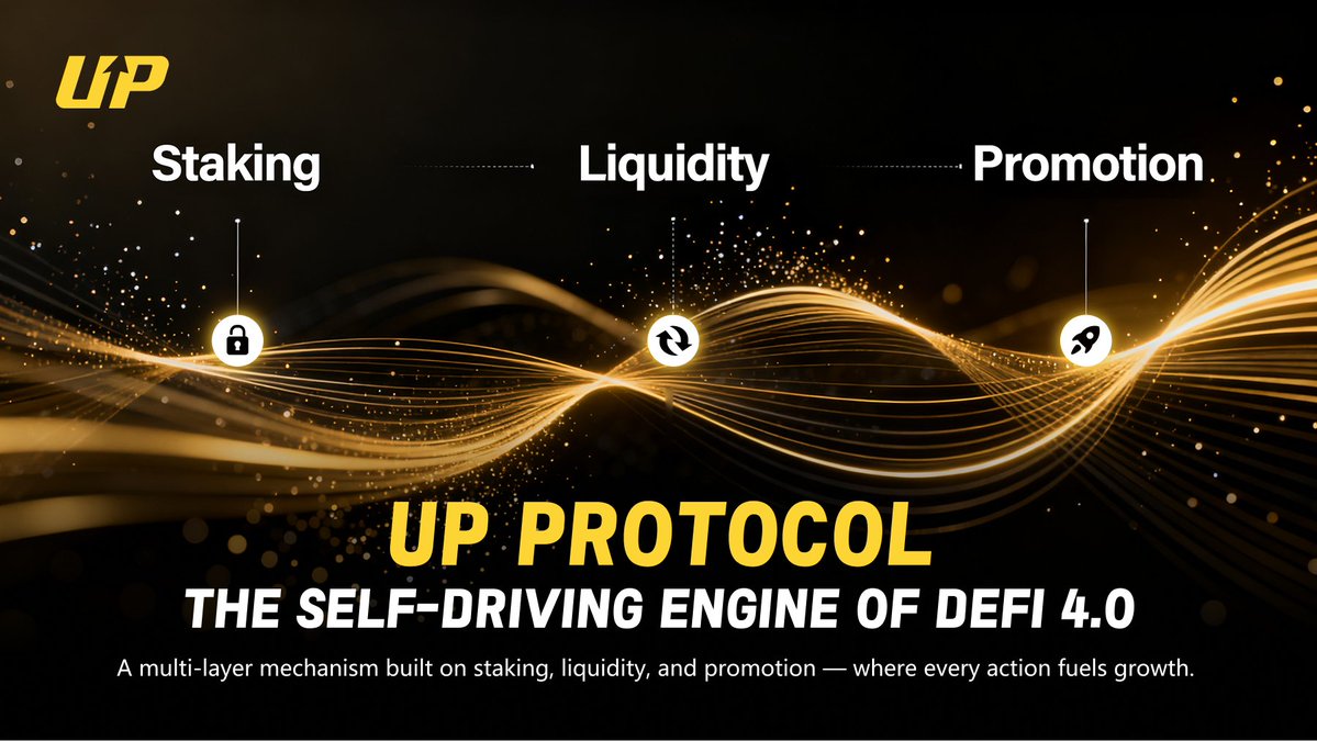 UPProtocol_Web3's tweet image. 🚀 UP Protocol = The Self-Driving Engine of DeFi 4.0

💠 A multi-layer mechanism built on staking, liquidity, and promotion —
where every action 🔁 fuels sustainable growth 🌱

⚙️ No hype. Just pure mechanism.

#UPProtocol #DeFi4_0 #DeFiRevolution