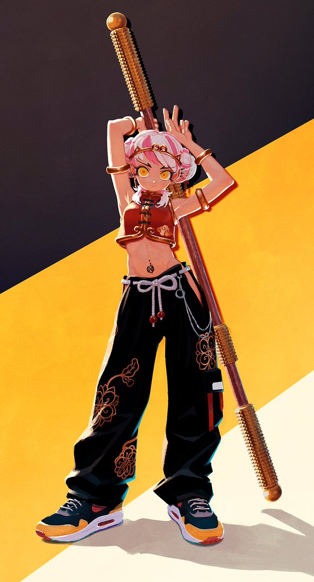 kunitarouart's tweet image. #これがこうなるから主線なしは好き