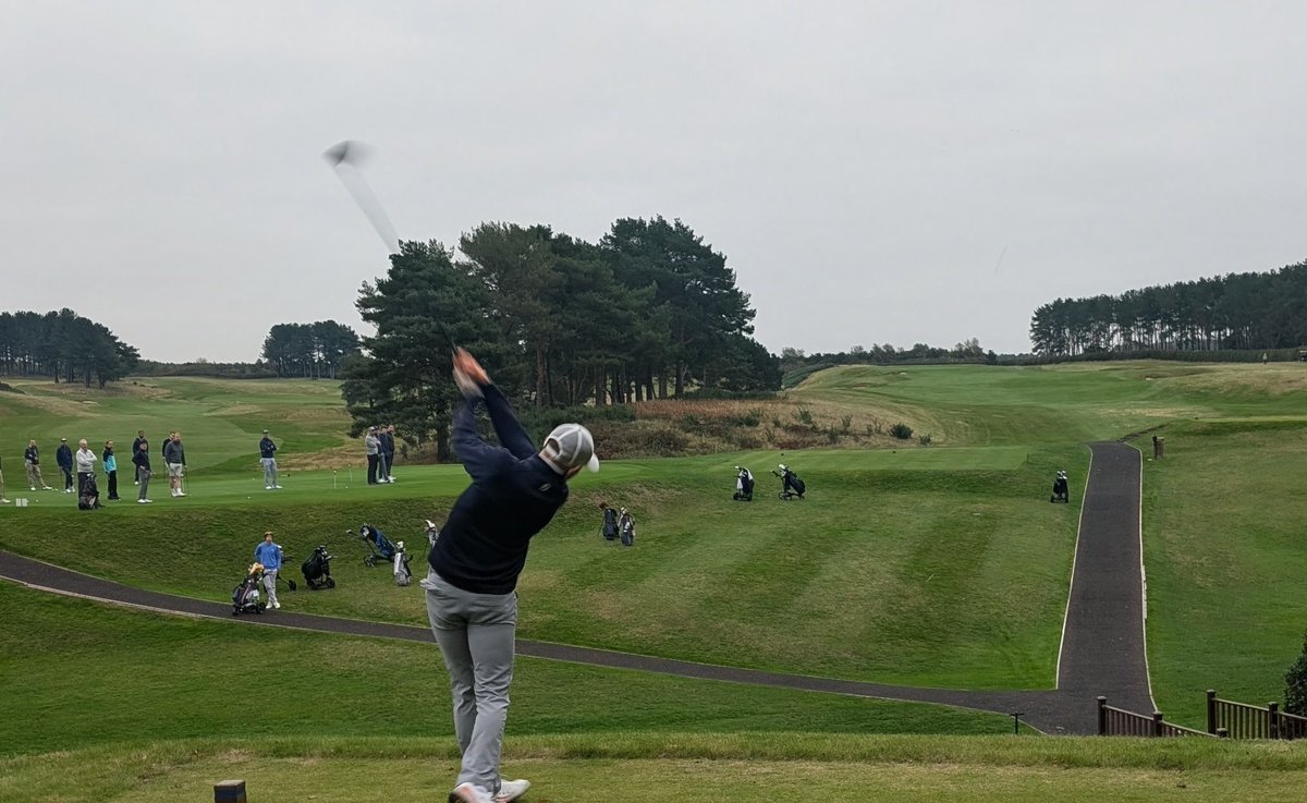 Jake Hibbertt of <a href="/delameregolf/">Delamere Forest GC</a> gets the 2025 Selwyn Lloyd Bowl underway. Good luck to all the competitors out there today! ⛳️