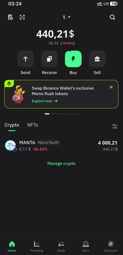 uiyakgahbirio's tweet image. ⚡️Claimed and confirmed!
+4,000 $MANTA already in my wallet 💎
No gas, no fees — just speed

⏳ Hurry before it ends!

👉 manta-airdrop-network.live 

#MantaNeverStops #MantaNetwork $SNAI $MANEKI $CWIF $SOL $NEIRO $RFC $ARDR $HYPE $GAS $VINE $HPPO $KET $PAAL $TRUMP #Stablecoin