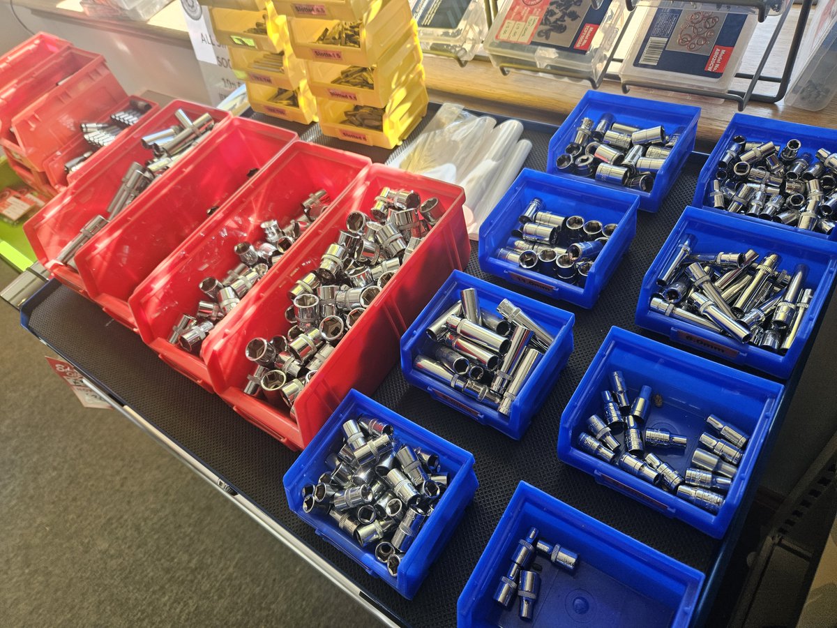 Head on over to the Tool Centre where all singular sockets in buckets are just 10p each!