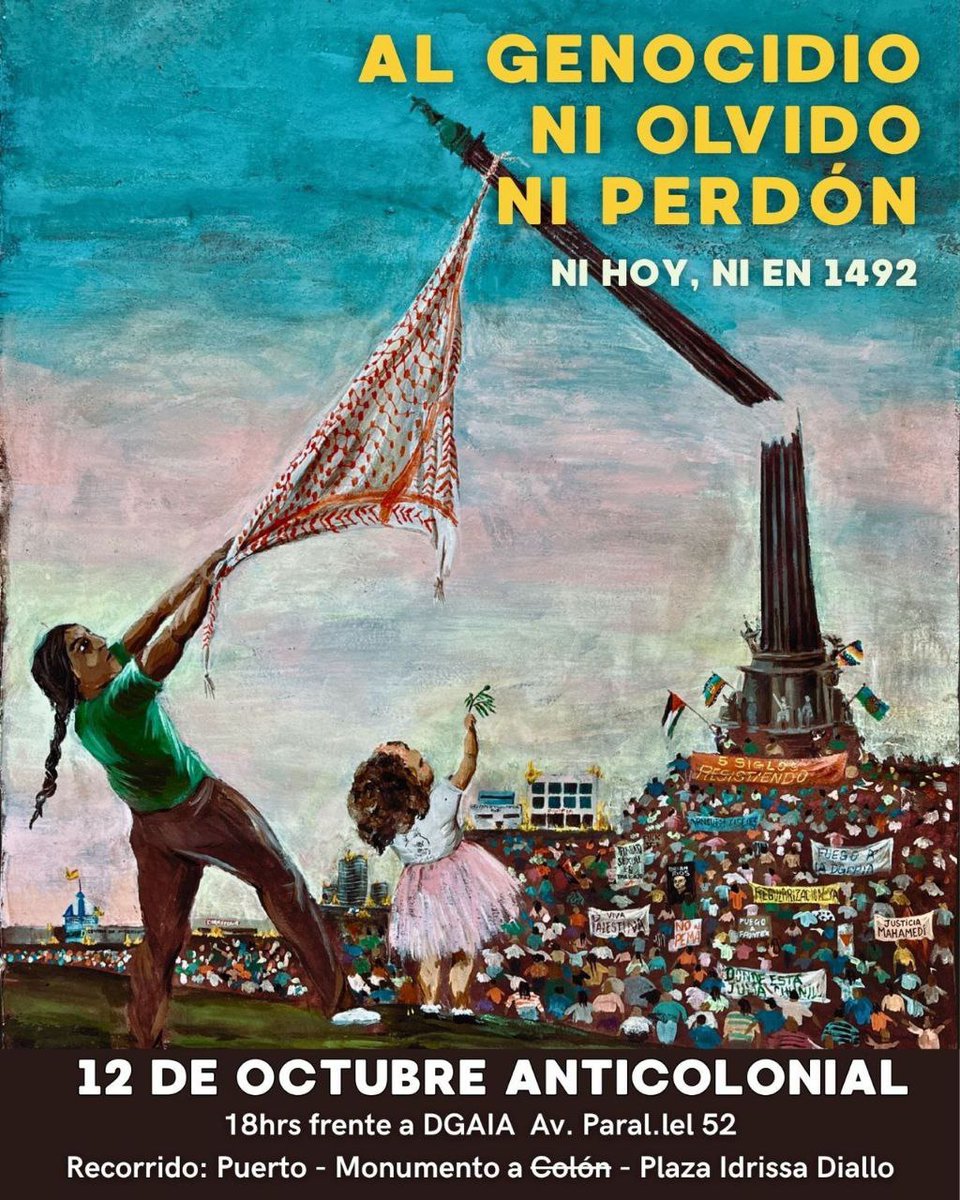 Demà, 12 d'octubre, tenim una cita a Barcelona per cridar contra la Hispanitat i denunciar els genocidis, del passat i del present.