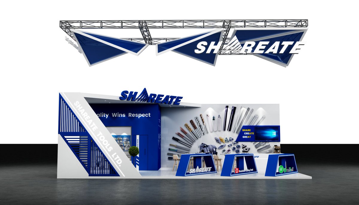 yngg2279261's tweet image. Award-Winning Booth Design at #EMO2025 🏆

Discover our latest creation for SHAREATE TOOLS LTD. :

🔹 Sophisticated white &amp;amp; blue color architecture

🔹 Custom wooden structures + LED integration

🔹 Strategic brand accent zones

#ExhibitionStandDesign #BoothBuilder #EMO2025