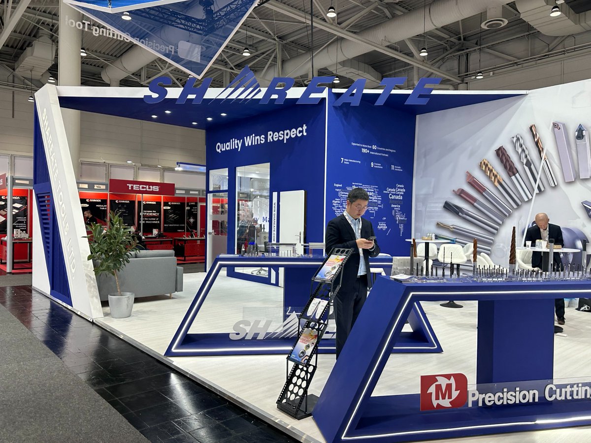 yngg2279261's tweet image. Award-Winning Booth Design at #EMO2025 🏆

Discover our latest creation for SHAREATE TOOLS LTD. :

🔹 Sophisticated white &amp;amp; blue color architecture

🔹 Custom wooden structures + LED integration

🔹 Strategic brand accent zones

#ExhibitionStandDesign #BoothBuilder #EMO2025