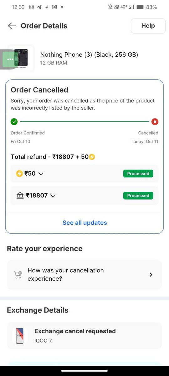 TechFactsRafee's tweet image. All the #NothingPhone3 orders are cancelled by the #Fraudkart , nicely played ra @Flipkart @flipkartsupport