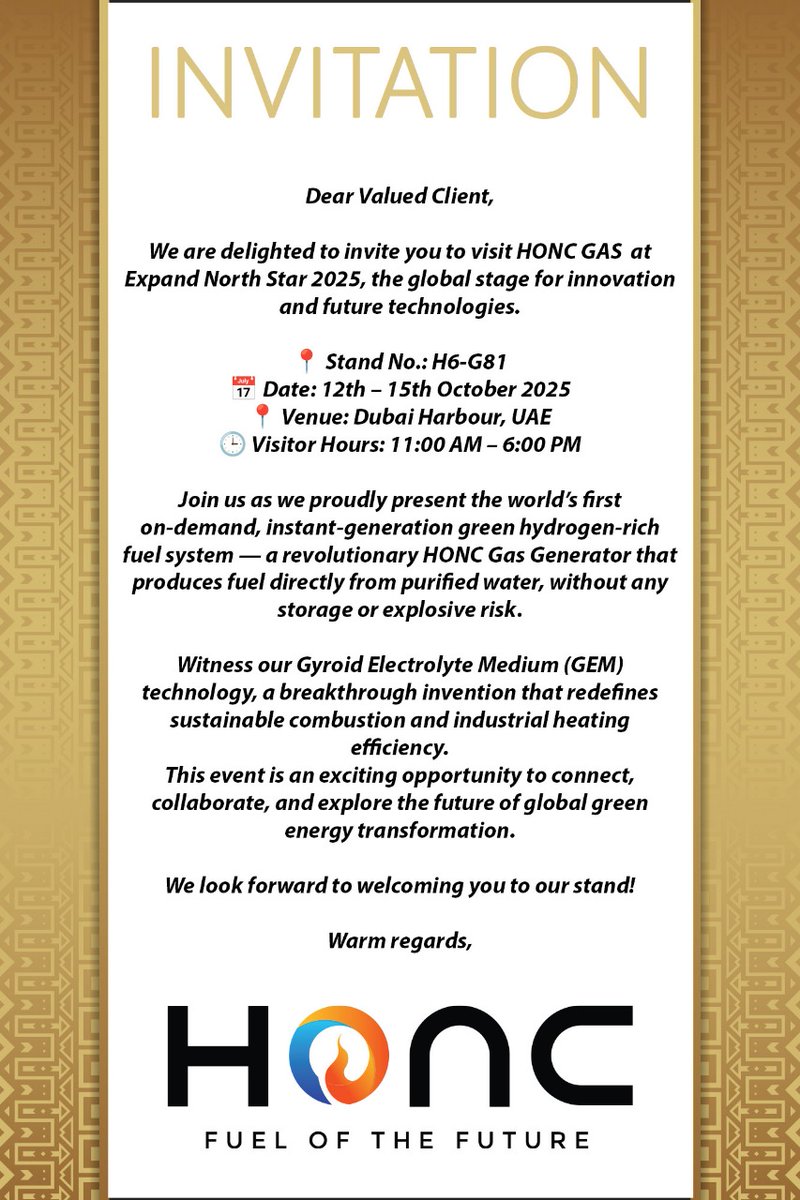 Honc Gas Green Hydrogen Fuel (@honcgas) / Posts / X