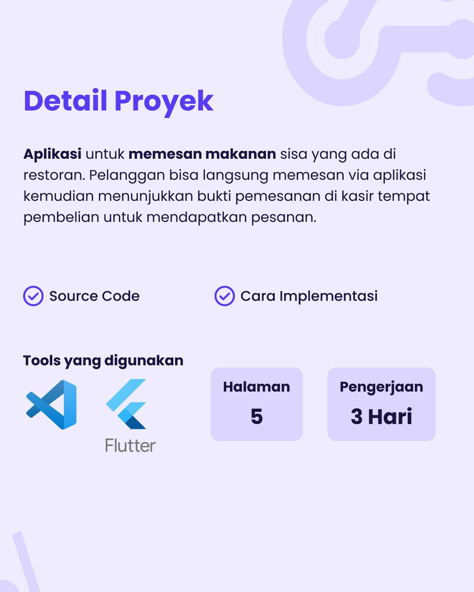 jokiproyek's tweet image. Happy weekend!
Aplikasi untuk memesan makanan sisa yang ada di restoran ✅
Pelanggan bisa langsung memesan via aplikasi kemudian menunjukkan bukti pemesanan di kasir tempat pembelian untuk mendapatkan pesanan.
Yuk giliranmu!☺️
#jokicoding #jokiit #zonauang