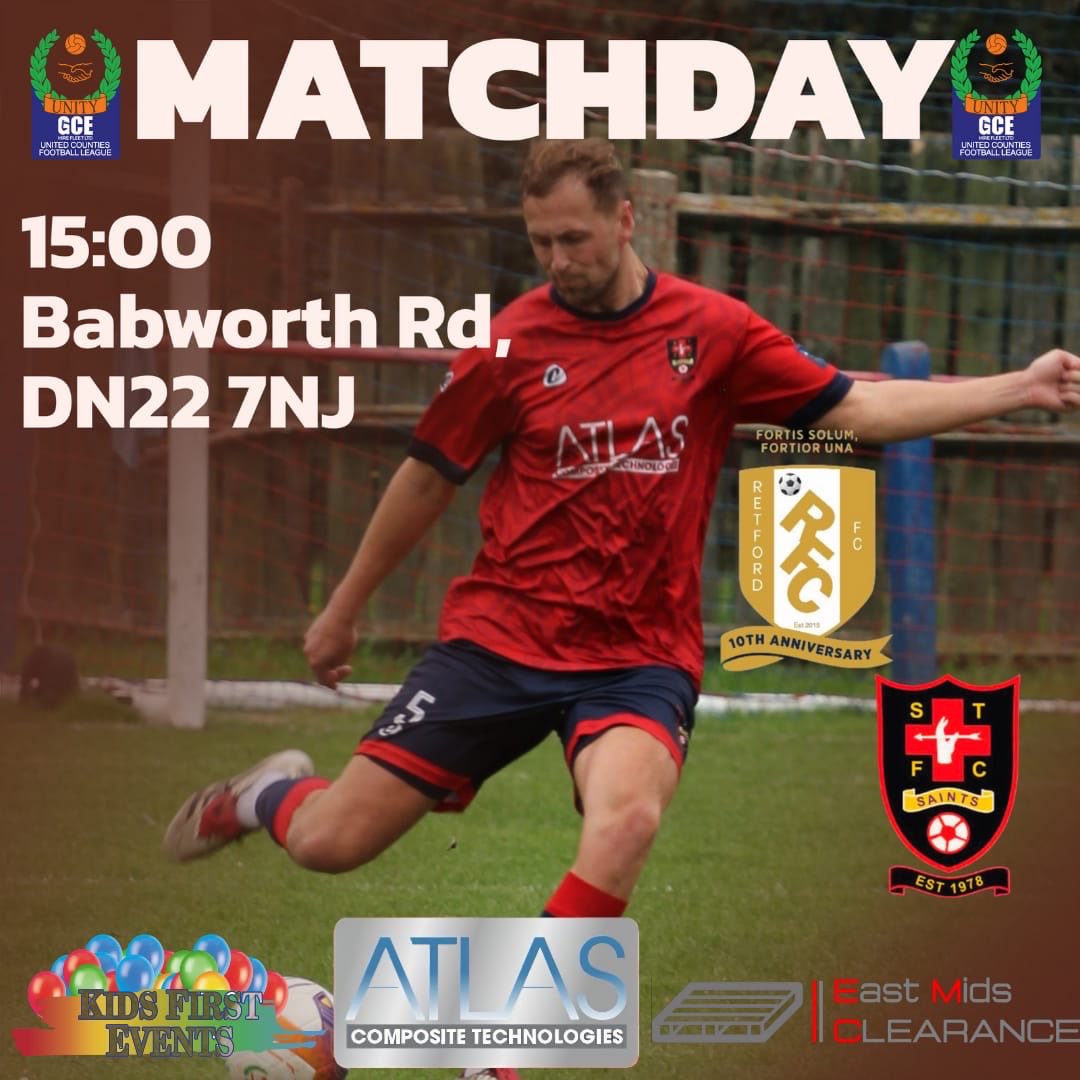 Sandiacre Town FC (@sandiacre_town) on Twitter photo ππππππππ π
Weβre on the road again today as we take on Retford FC in a top of the table clash at The Rail!
β½οΈ <a href="/utdcos/">UCL</a>
π <a href="/Retford_FC/">Retford F.C.</a>
π Saturday 11th October 2025
π£ 3pm KO
π The Rail, Babworth Road, DN22 7NJ
ποΈ Adults (Β£5) - Conc (Β£3)
#upthesaints ππππππππ π
Weβre on the road again today as we take on Retford FC in a top of the table clash at The Rail!
β½οΈ <a href="/utdcos/">UCL</a>
π <a href="/Retford_FC/">Retford F.C.</a>
π Saturday 11th October 2025
π£ 3pm KO
π The Rail, Babworth Road, DN22 7NJ
ποΈ Adults (Β£5) - Conc (Β£3)
#upthesaints