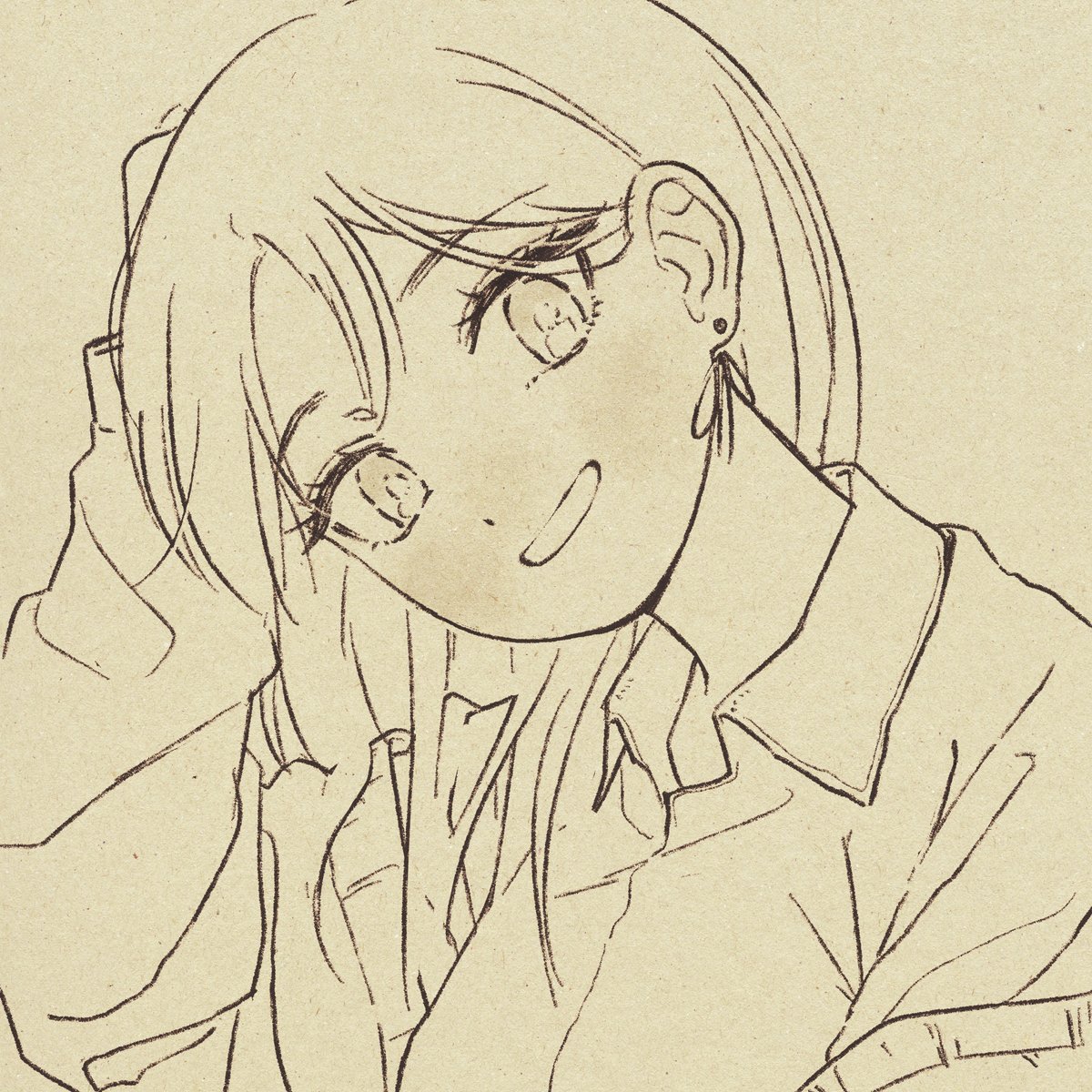 kunitarouart's tweet image. #これがこうなるから主線なしは好き