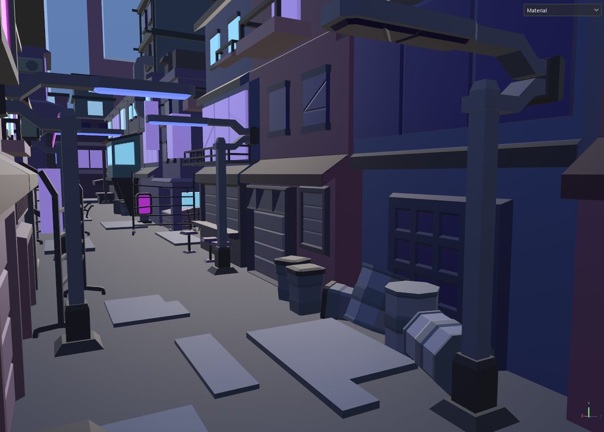 SmasherVR's tweet photo. The streets are calling... 🌃⚡

Neon alleyways, hidden dangers, and that classic #cyberpunk vibe we've been craving. New location unlocked!

Development is in overdrive... Putting the final polish on SMASHER. The chaos is almost ready.

#VR #VRgames #indiedev #gamedev #pcvr https://t.co/OwCH892uDV