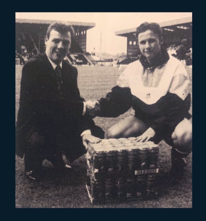 Two Cases (48 cans) of McEwans Lager for Paul Devlin to take home for his MOTM award, at this stage I’ve no idea what the strength &amp; conditioning coach at Notts County is thinking (did we even have one then) ? 🍻

Note: Please Always drink responsibly!