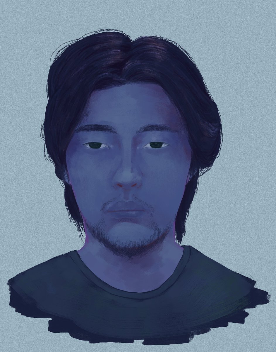 BlueCounterPain's tweet photo. Self Portrait. https://t.co/FbUfHoMaer