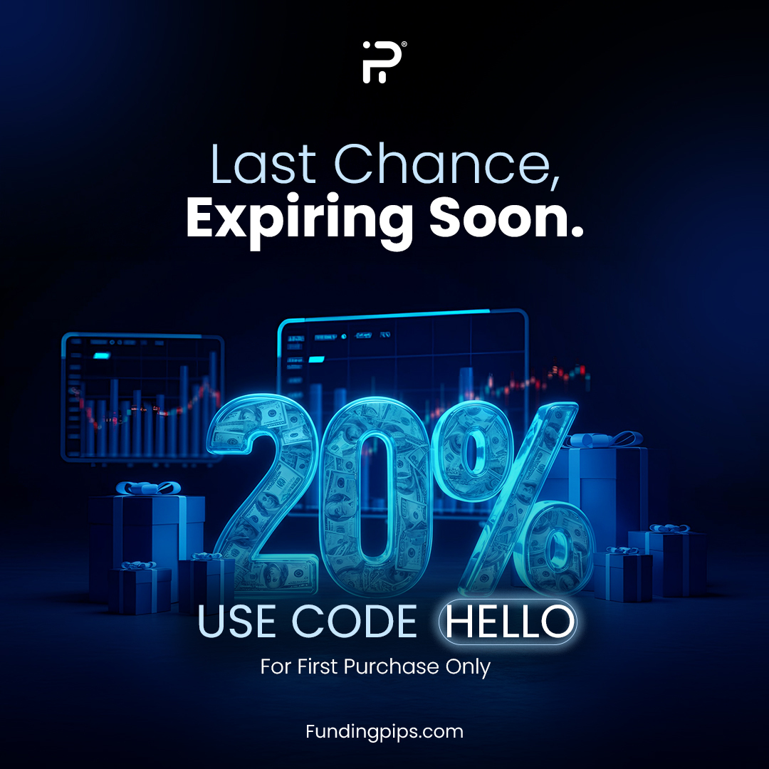 ⌛ Last Chance! 20% OFF Expires Soon 📣 

Get 20% OFF ON ALL evaluations with code HELLO
Only on your first purchase
Apply code HELLO at checkout before it's too late. ⚡ 
app.fundingpips.com/register?ref=C…