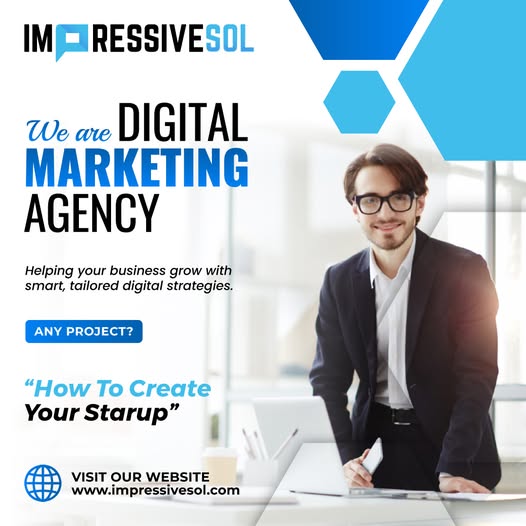 🚀 ImpressiveSol – Your trusted digital marketing partner! Helping your business grow with bespoke strategies. Let’s take your brand to new heights! 🌟
💻 impressivesol.com
#DigitalMarketing #BusinessGrowth #StartUp #ImpressiveSol #MarketingAgency