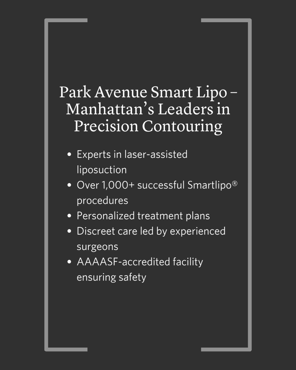 PASLNY's tweet photo. Even with an active lifestyle, subtle fat can hide muscle tone and blur definition. Our high-definition laser liposuction in Manhattan uses Smartlipo® technology to sculpt with precision, refine contours, and reveal smooth, natural results that highlight your best features. https://t.co/Py3N2vW2SQ