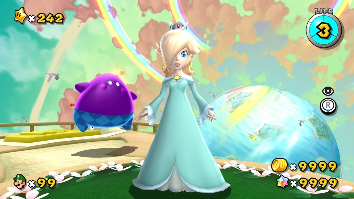 スーパーマリオギャラクシー2 スター全て回収後に コイン、スターピースを9999カンスト。