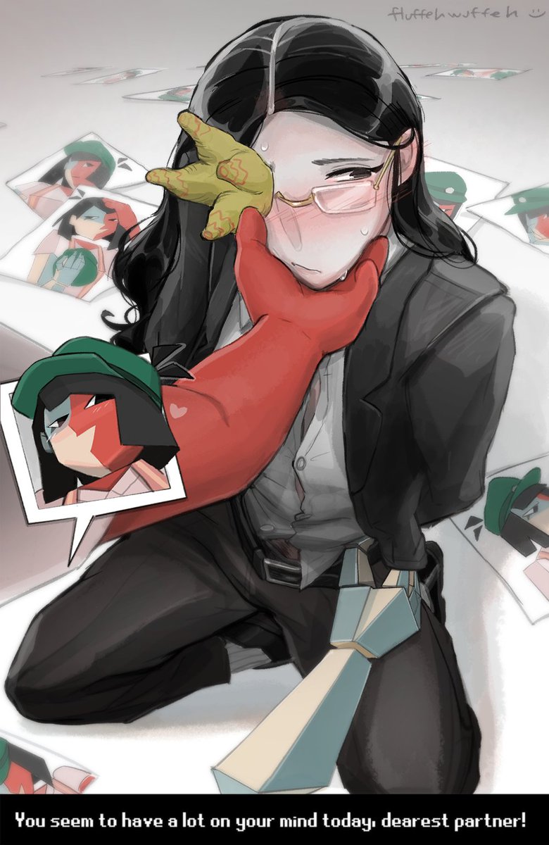 fluffehhhhh's tweet image. uh oh! someone&apos;s super distracted at work😖 #enacoral