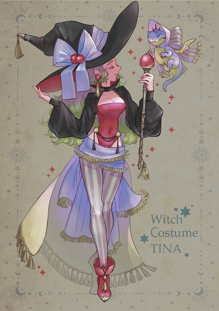 eakanasu's tweet image. 去年のオンラインイベントlove Tinaで、webアンソロに出させて頂いたハロウィンティナちゃん🎃🎀ウィッチコスチューム🪄誕生日もハロウィンも近くてワクワク #1日1ティナ