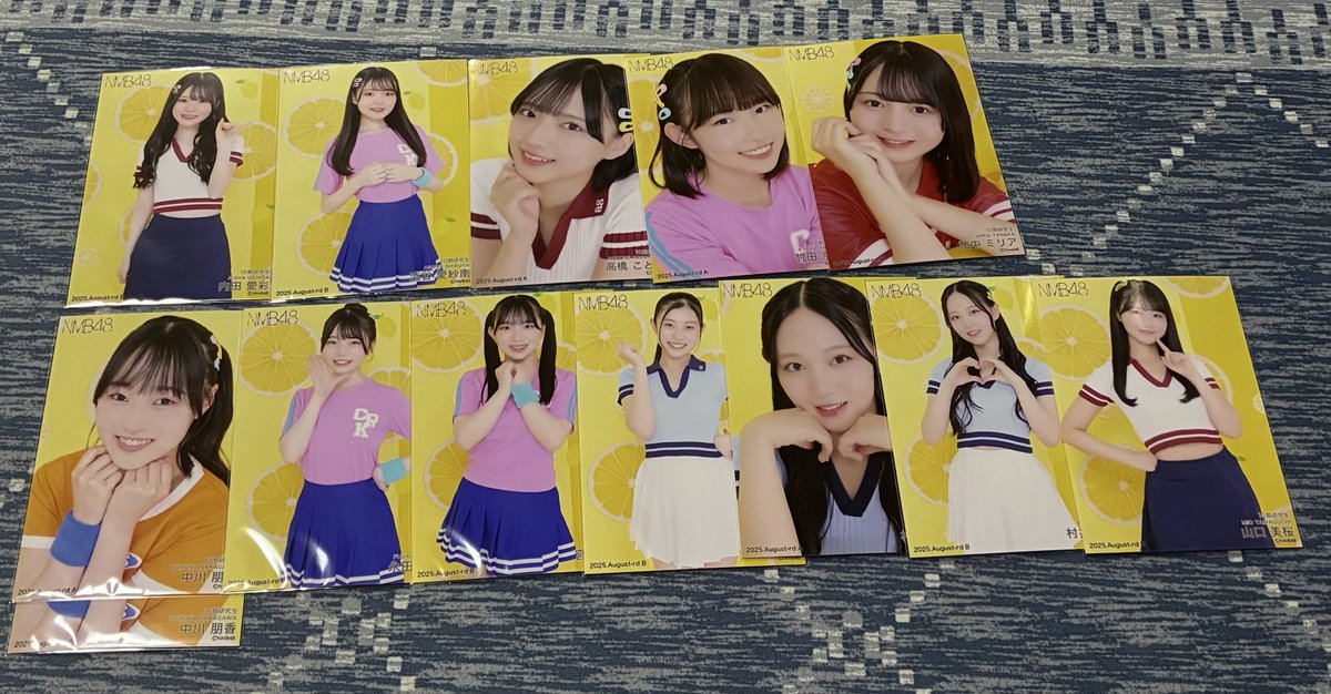 d40inf's tweet photo. NMB48 トレ 生写真 月別ランダム NMB
August vo.2 スポーツ

【提供】
画像参照
小嶋・新澤は桜田優先

【希望】
桜田A 池田A 龍本A

周年・小嶋卒コンにて
直トレ希望です。 https://t.co/Y956lQnRUX