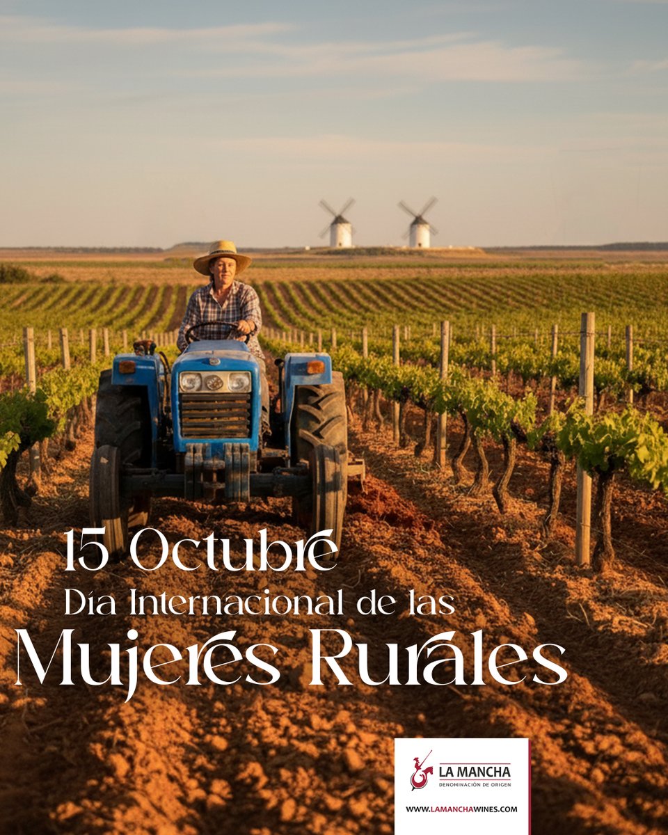 15 de octubre, Día Internacional de las Mujeres Rurales 💪
.
¡Comparte y menciona a esas mujeres que son un referente para ti!
.
#vinodelamancha #vinosdecalidad #DOLaMancha #mujerrural #denominacióndeorigen #15deoctubre #diainternacionaldelasmujeresrurales #referentes
