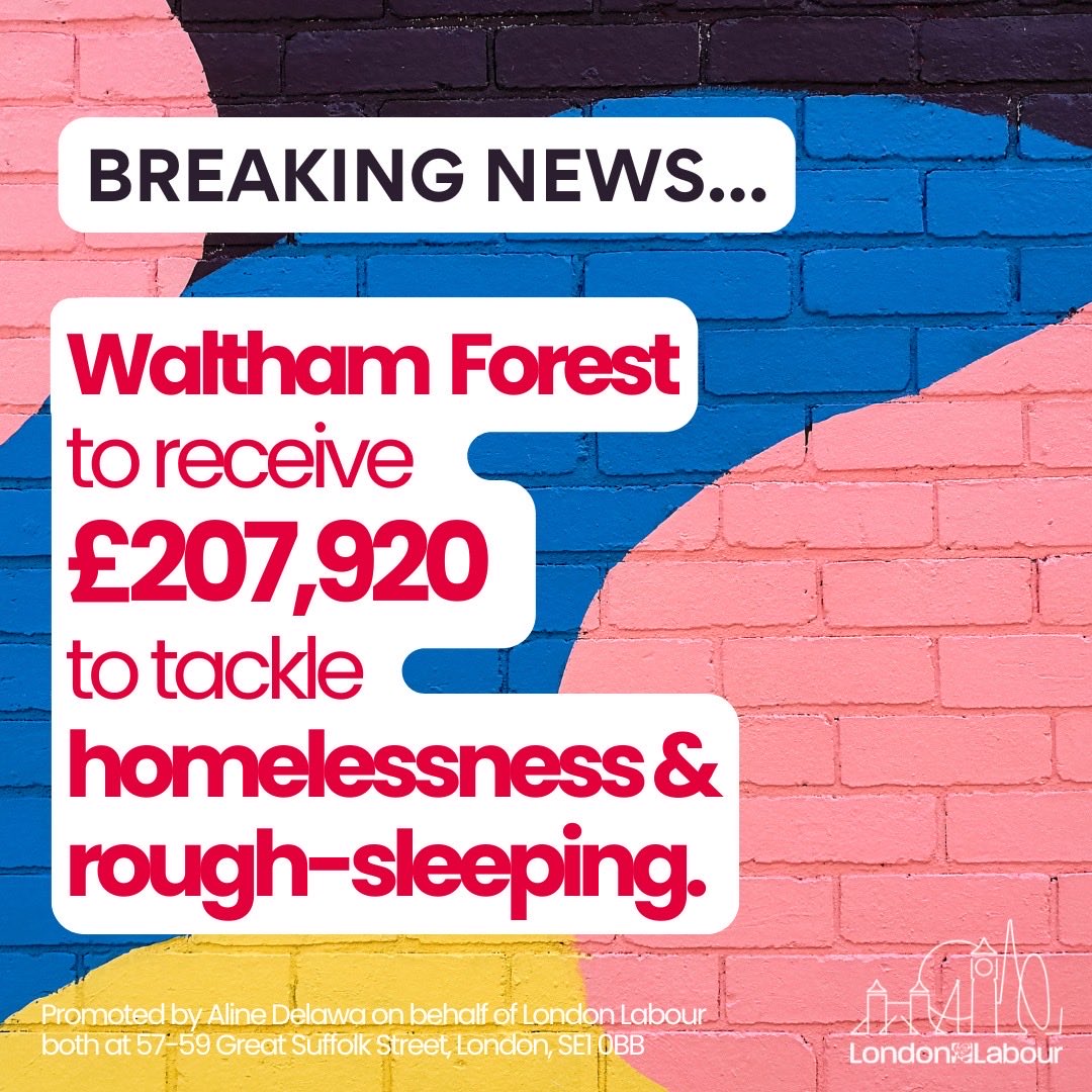 CalvinBailey's tweet photo. New funding from the Labour government will help tackle homelessness with £207,920 for Waltham Forest. 

This support will help families in temporary accommodation and strengthen local services. Real action to make housing more secure for everyone. @WFLabourParty @labour_stone https://t.co/aLLmiyyjrt