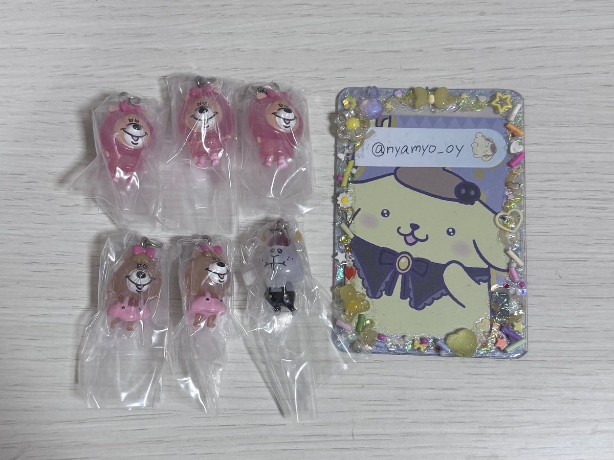 【交換】クマタン KUMATAN めじるしアクセサリー  ガチャガチャ

譲：レインコート彼女×3 クマタンの彼女×2 ヤギタン

求：クマタン

郵送でのお取引のみ
検索からもお声がけください🙇🏻‍♀️