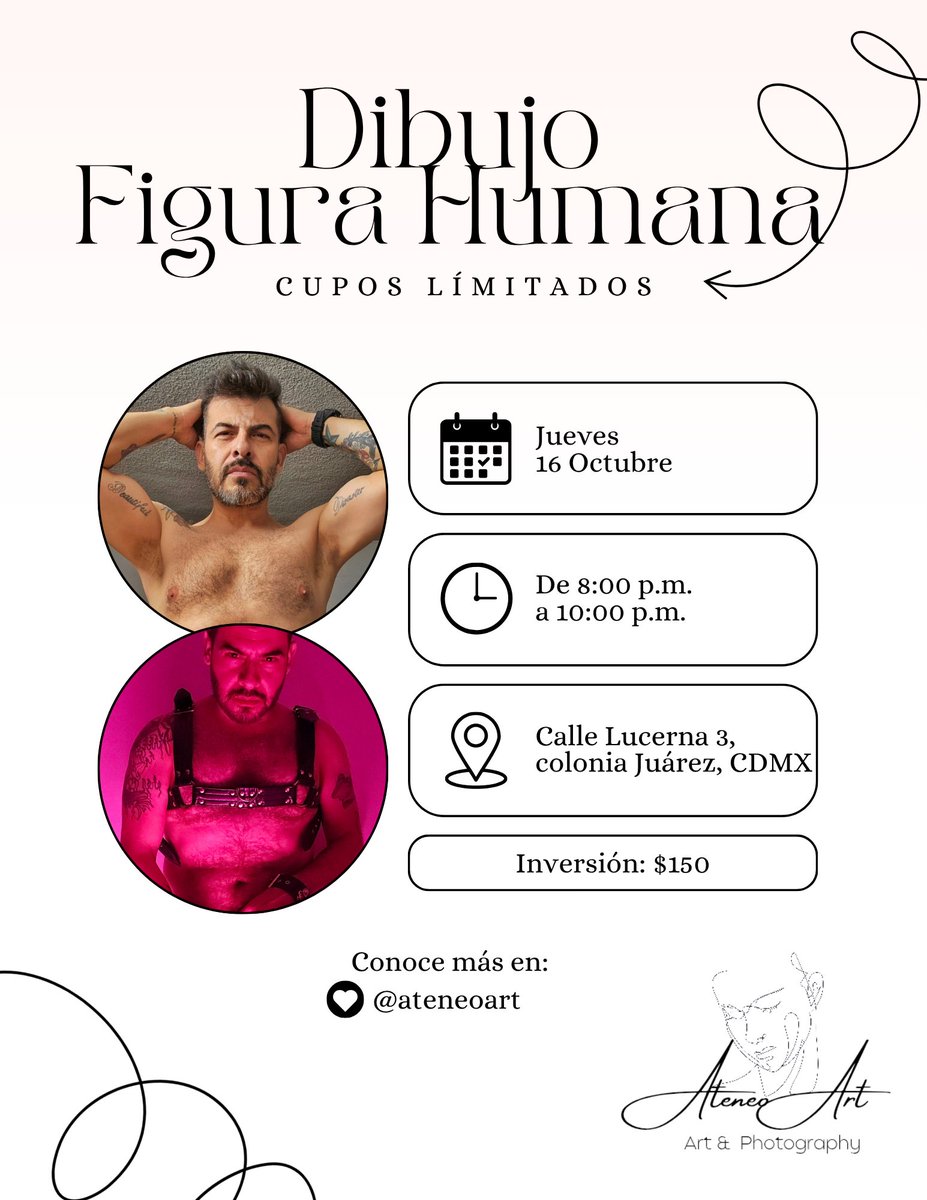 #FelizSabado 
Les comparto 👇  que estaré el próximo jueves 16 de octubre a las 8 de la noche, para pasarla de lujo. 
Información en @ateneoart  e inbox