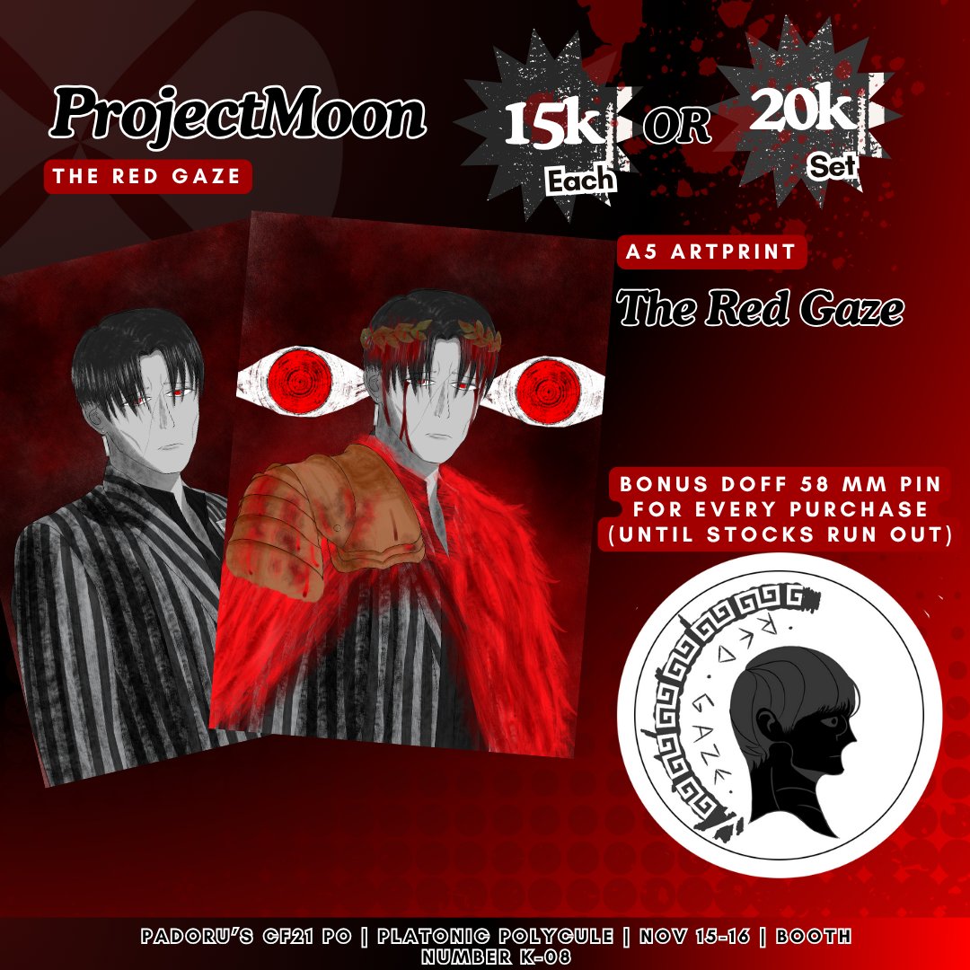 Sveills's tweet image. #CF21 PREORDER IS OPEN! [LIKE &amp;amp; RT = 😍]  
Both Pickup and Mail orders are available!  
🪧Platonic Polycule @ K-08 [Both Days] 
💌Mail Order:  forms.gle/d6jzXzjqBccnkY…
🛒Pickup: forms.gle/yhgqU1bA8Zc1oh…

#LCB #림버스 #LimbusCompany #リンバス #cf21catalogue